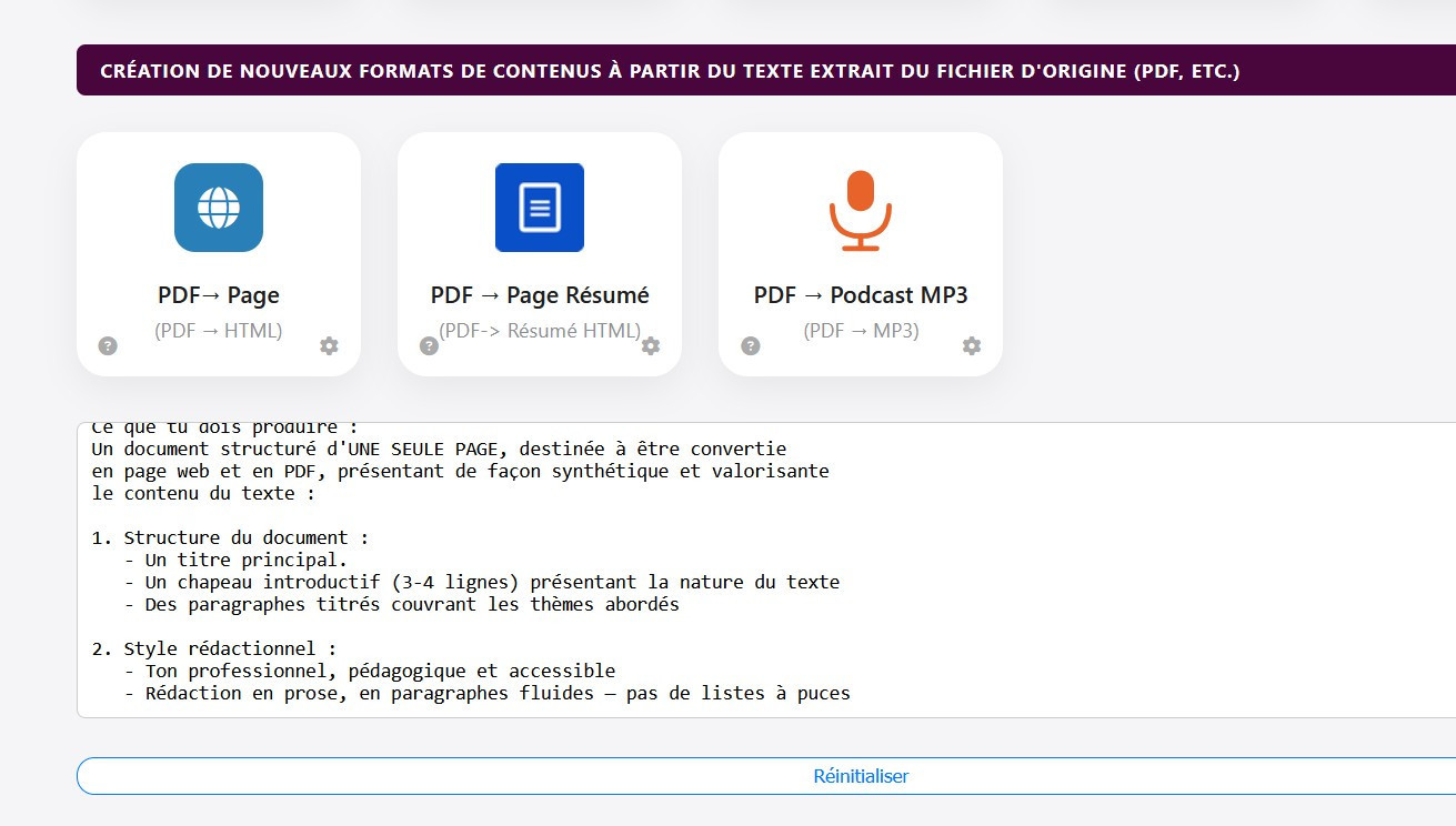 Prompt personnalisé